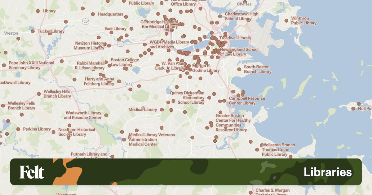Libraries in the city of Boston, Massachusetts