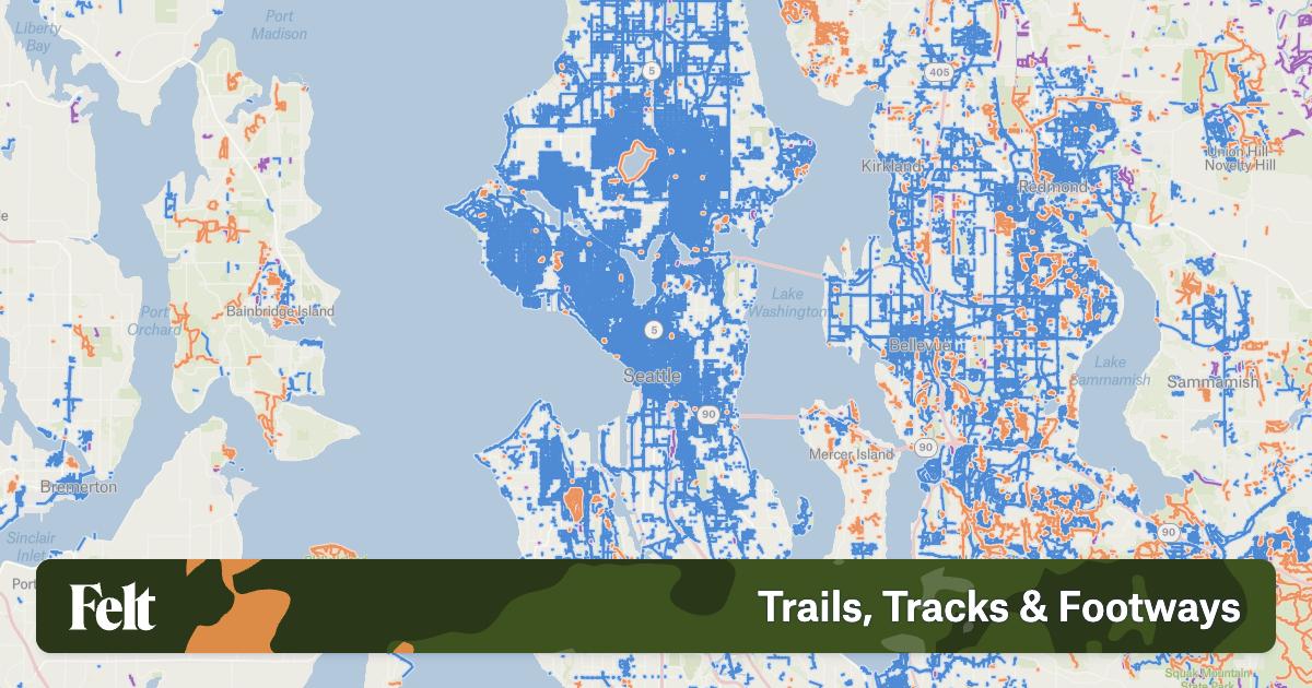 Seattle Pathways Trails, tracks & footways in the city of Seattle, Washington
