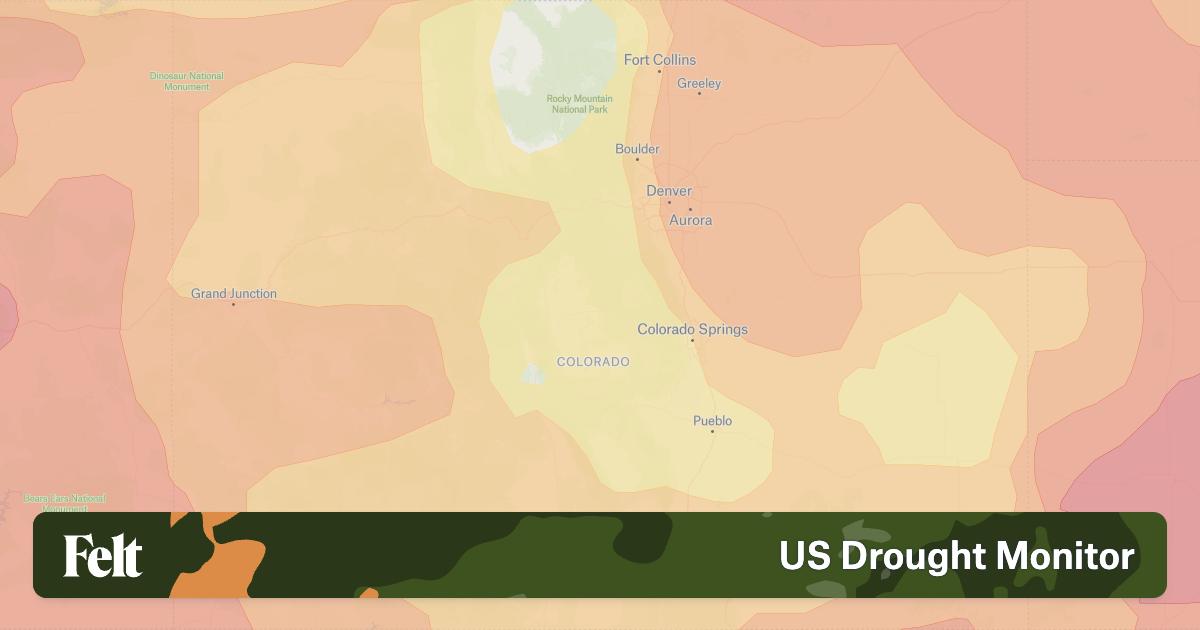US Drought Monitor in Colorado