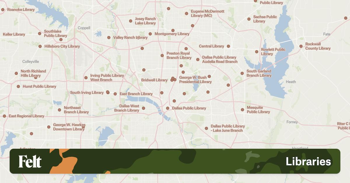Libraries in the city of Dallas, Texas