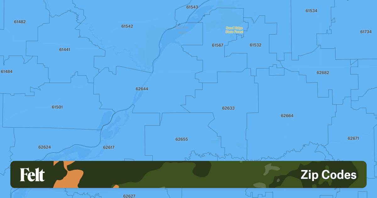 ZIP Codes in Mason County, Illinois