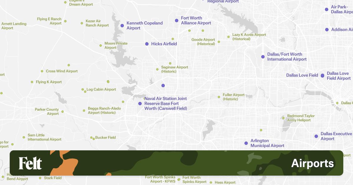 Airports in the city of Fort Worth, Texas