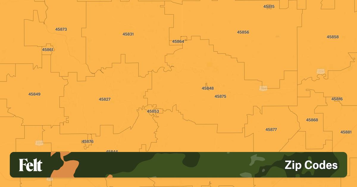 ZIP Codes in Putnam County, Ohio