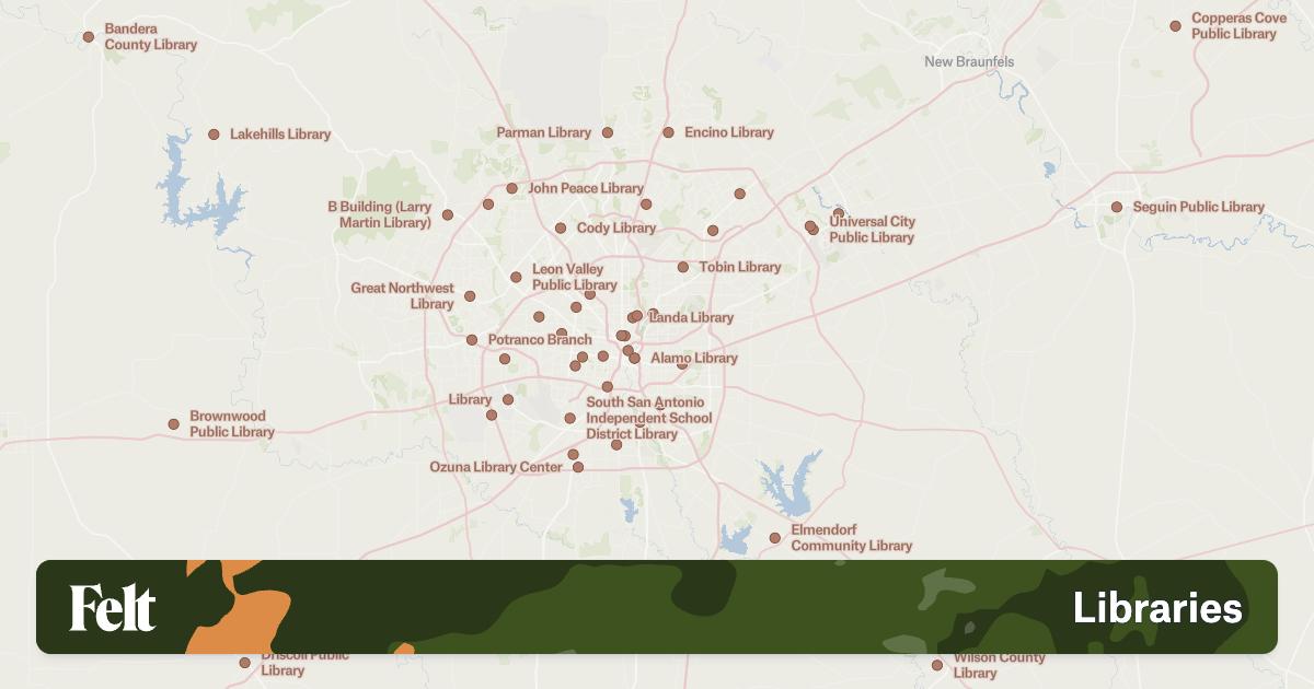 Libraries in Bexar County, Texas