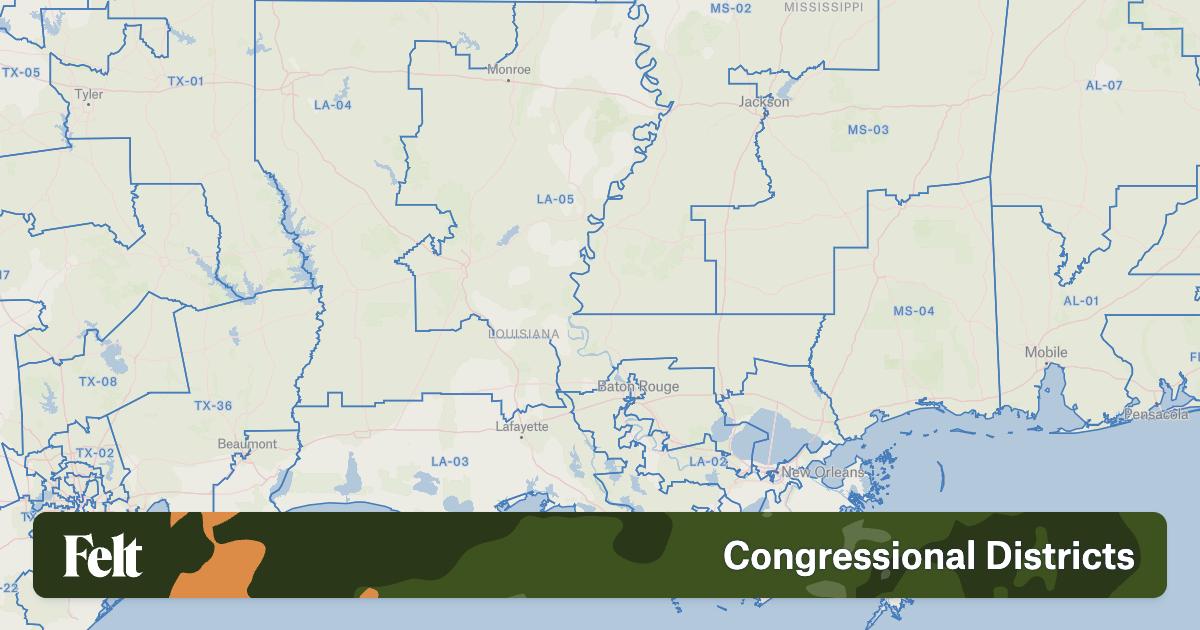 Congressional Districts in Louisiana