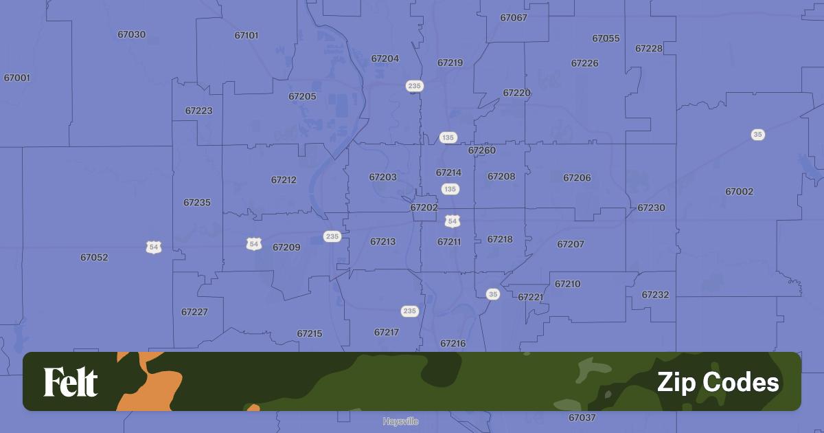 ZIP Codes in the city of Wichita, Kansas