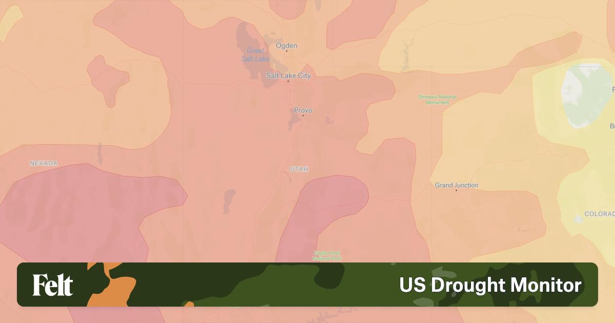US Drought Monitor in Utah