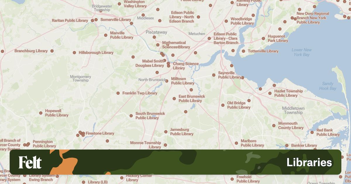 Libraries in Middlesex County, New Jersey