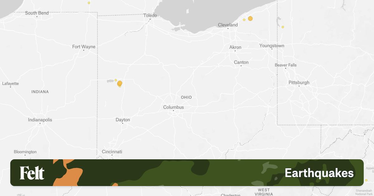 Earthquakes in Ohio