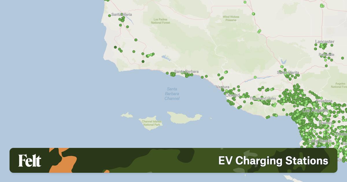 Electric Vehicle Charging Stations in Santa Barbara County, California