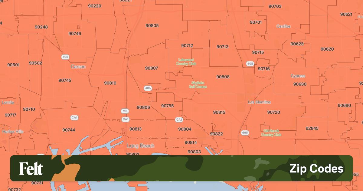 ZIP Codes in the city of Long Beach, California