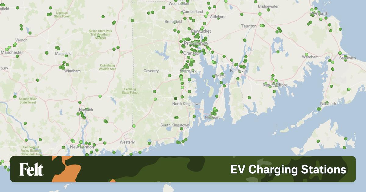 Electric Vehicle Charging Stations in Rhode Island