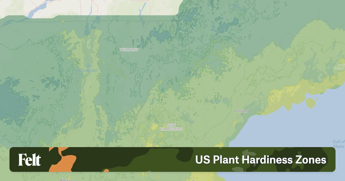 Plant Hardiness Zones in New Hampshire