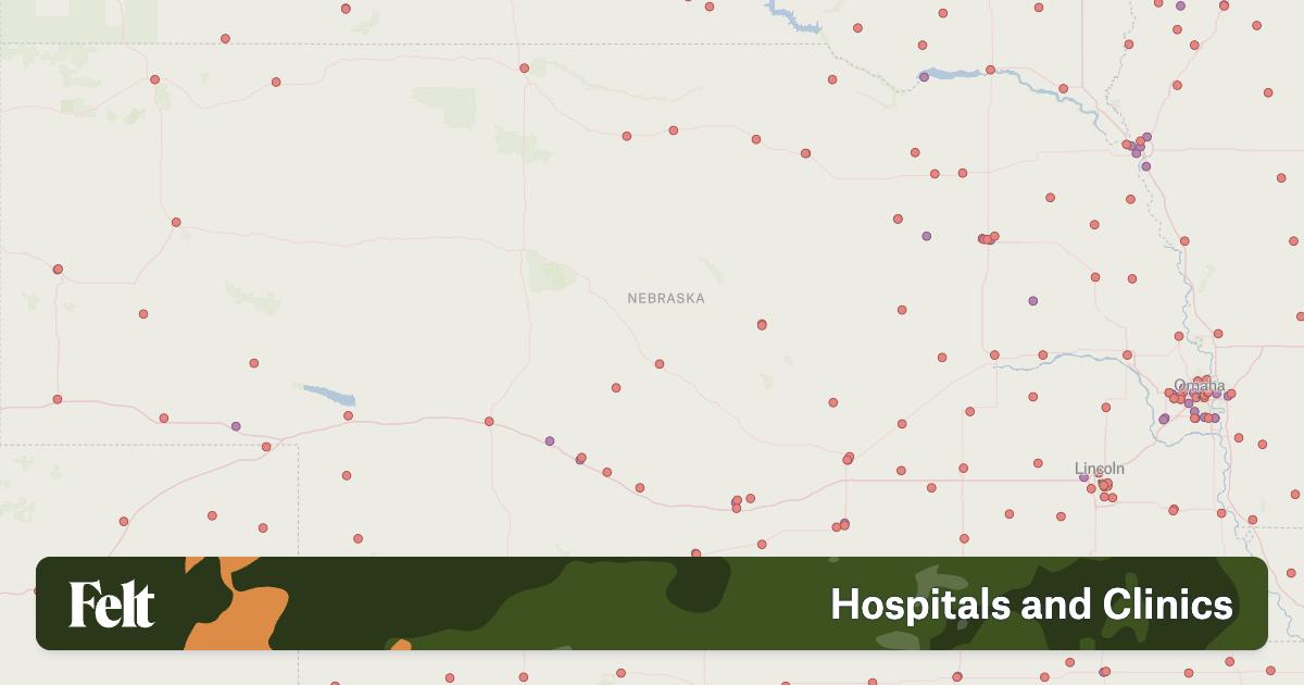 Hospitals and clinics in Nebraska