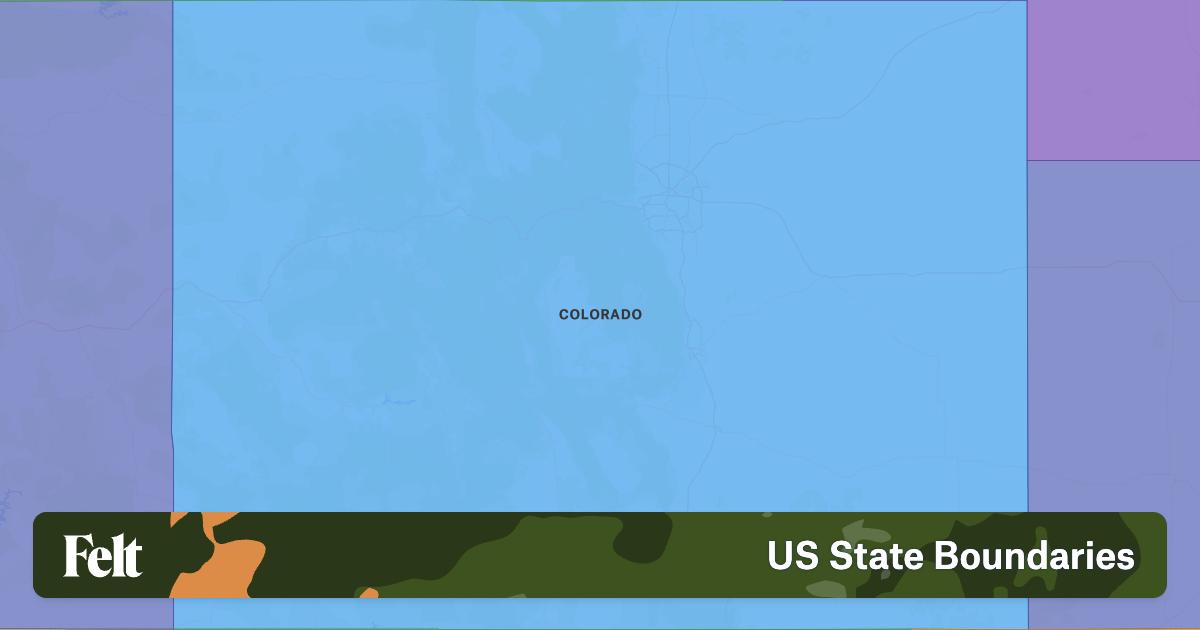 State Boundaries in Colorado