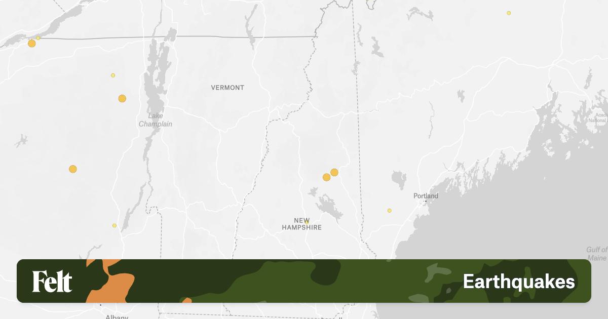 Earthquake tracker new hampshire