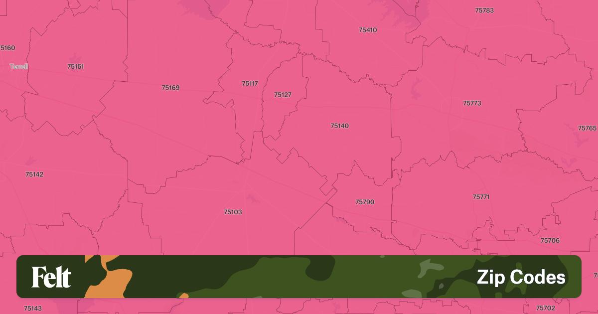 ZIP Codes in Van Zandt County, Texas