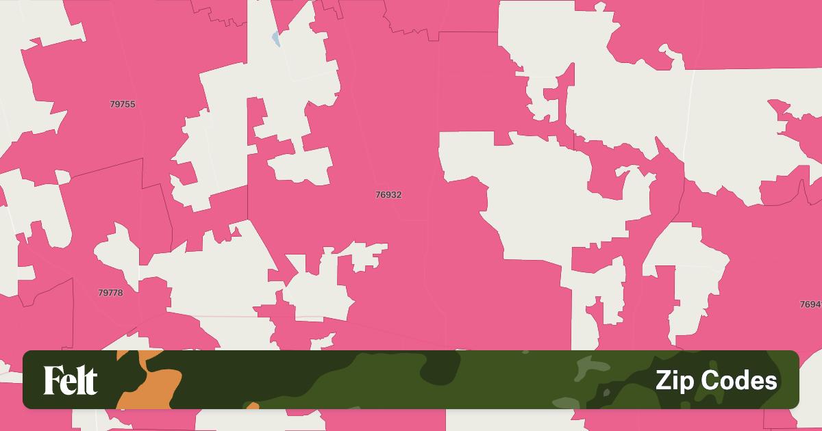 ZIP Codes in Reagan County, Texas