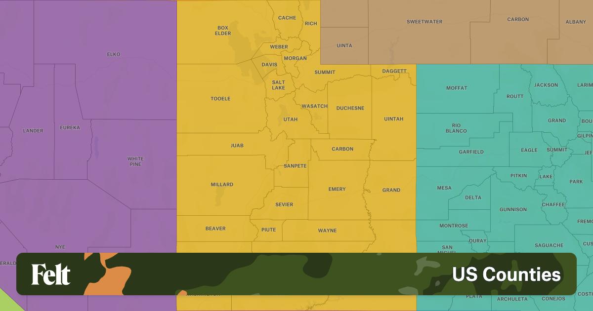 Counties in Utah