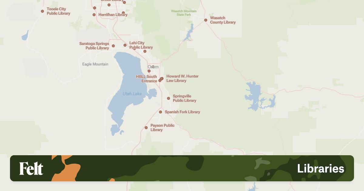 Libraries in Utah County, Utah