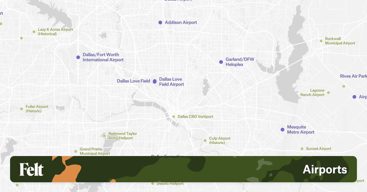 Airports in the city of Dallas, Texas