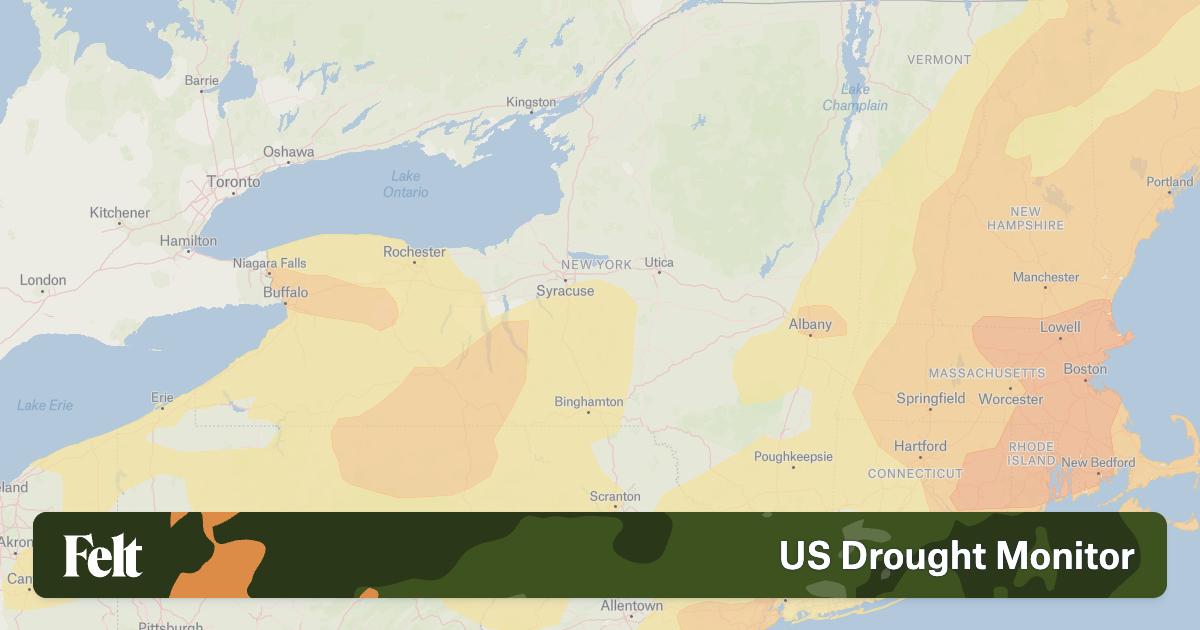 US Drought Monitor in New York