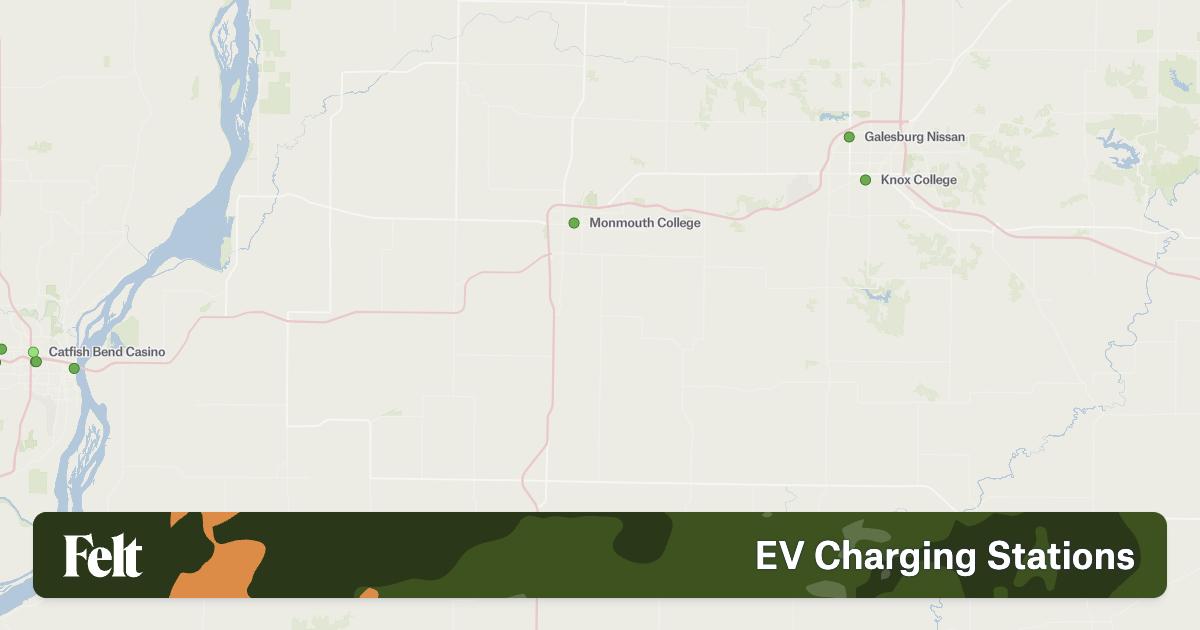 Electric Vehicle Charging Stations in Warren County, Illinois