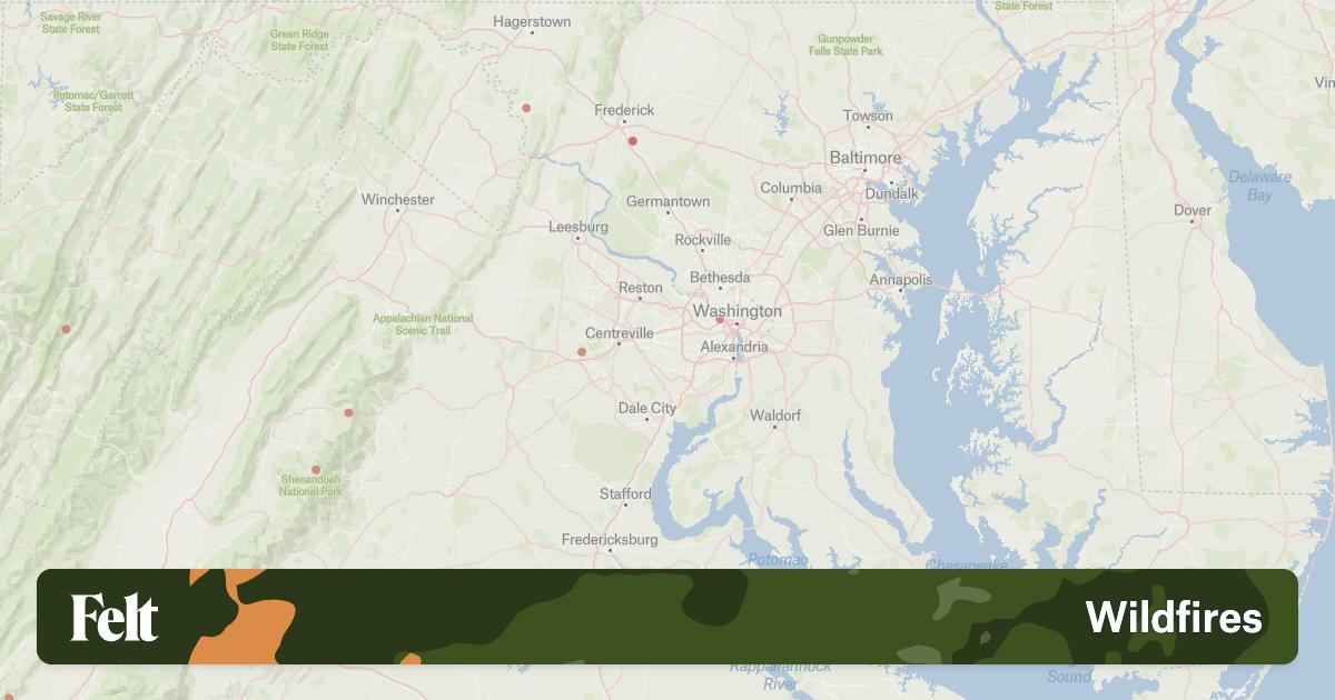 Wildfires in Maryland