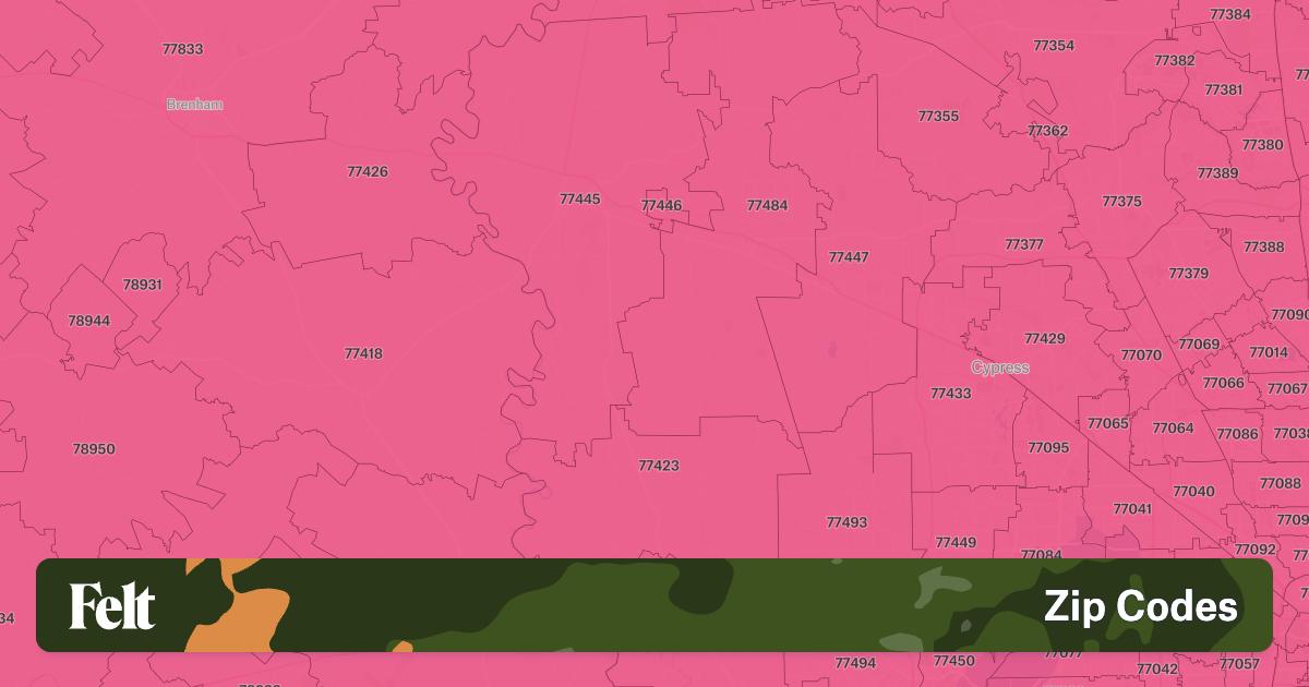 ZIP Codes in Waller County, Texas